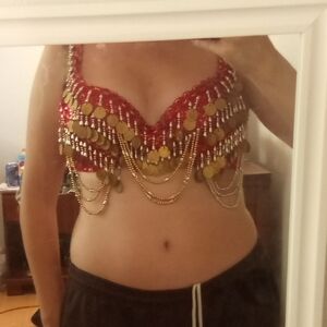 Belly dance costume bra
